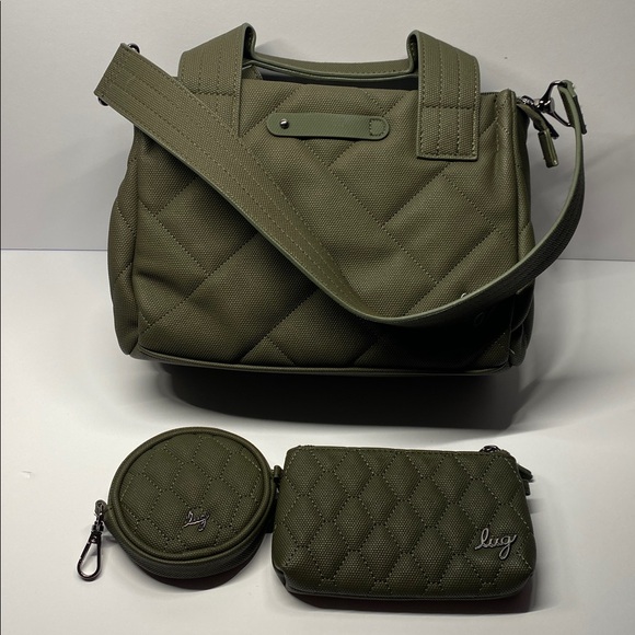 lug Handbags - Lug Matte Luxe Bundle-Olive Green
